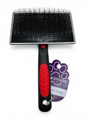 Paw Brothers Extra Long Slicker Brush for Dogs Professional Grade Grooming Tool